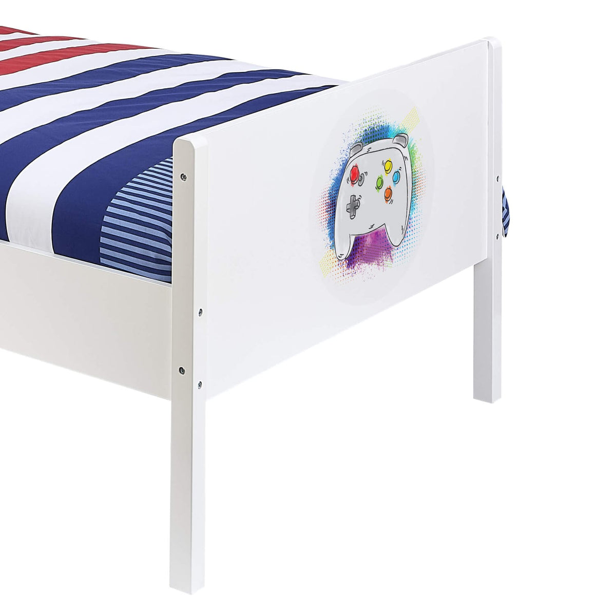 Liberty House Toys Kids White Single Bed – Gaming, product image 6