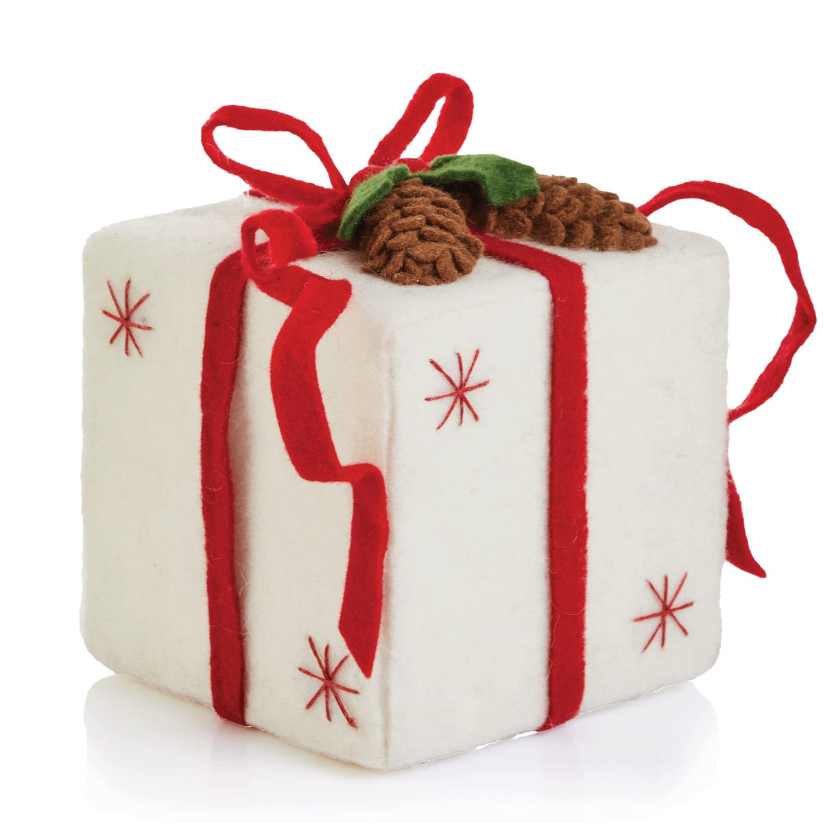 Winter Charm Large Felt Christmas Present Decoration, product image 2