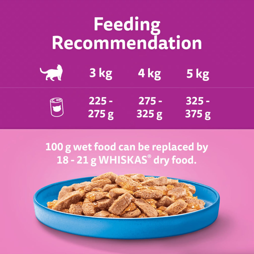 Whiskas Ocean Menu In Jelly 1+ Adult Wet Cat Food Tins 6x400g, product image 4