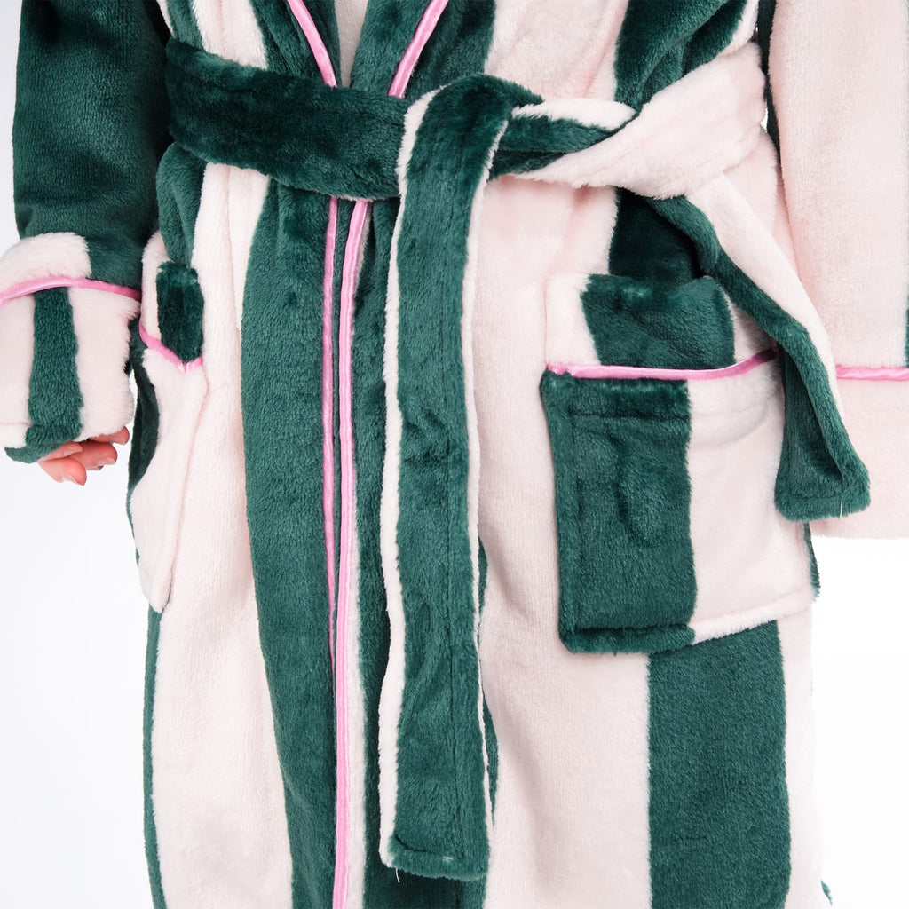 Originals Kids Pink & Green Striped Dressing Gown, product image 4