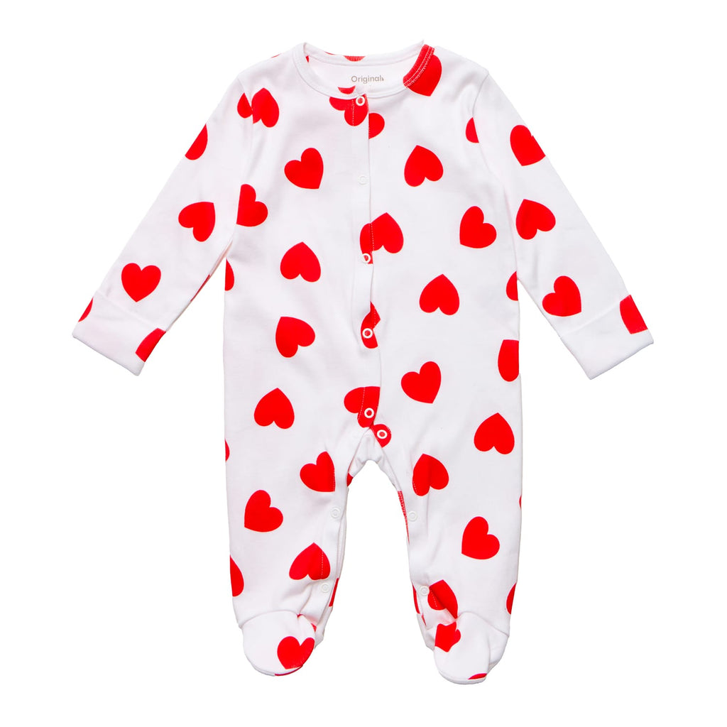 Originals Valentines Baby Sleepsuit