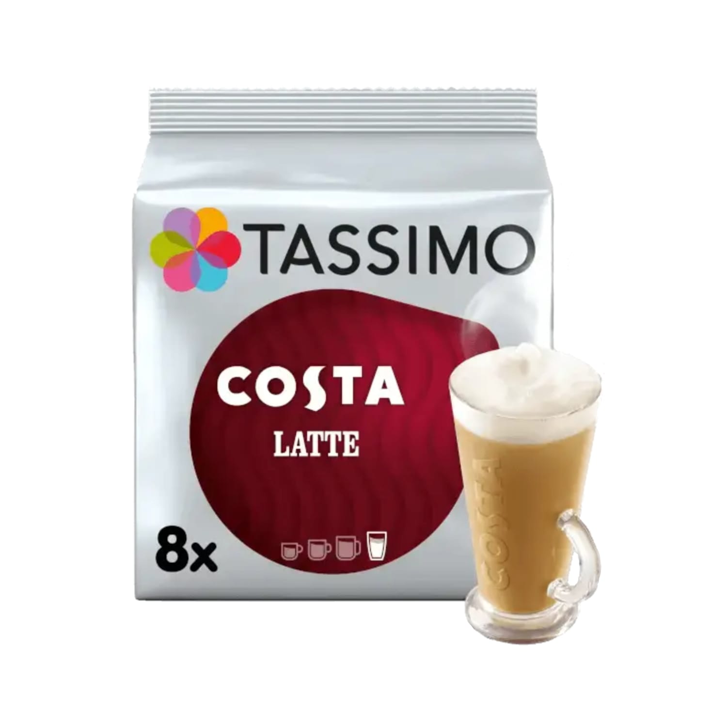 Tassimo Costa Latte Pods 27.9g x8