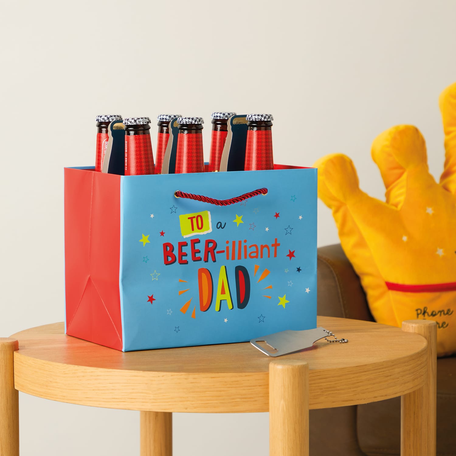 Dad You're A Legend Beer Bottle Bag & Bottle Opener Set