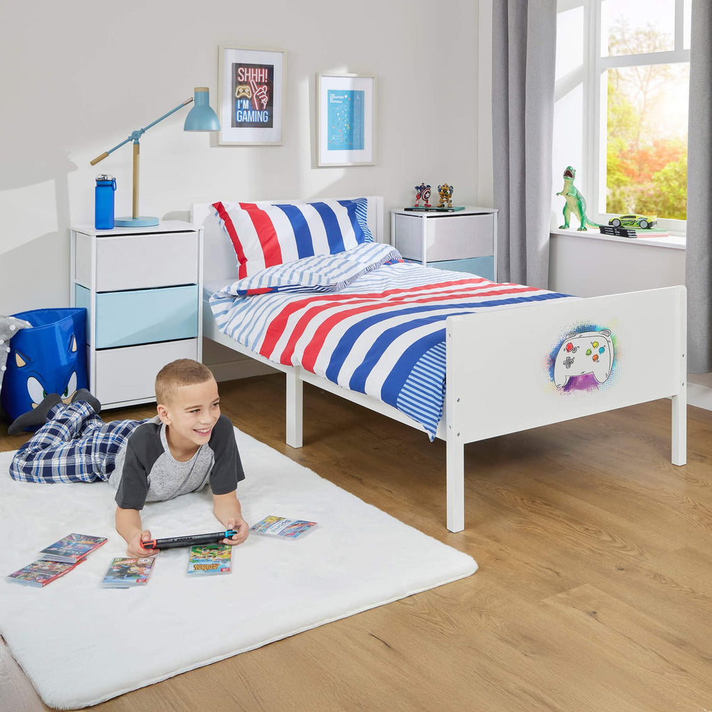 Liberty House Toys Kids White Single Bed – Gaming, product image 4