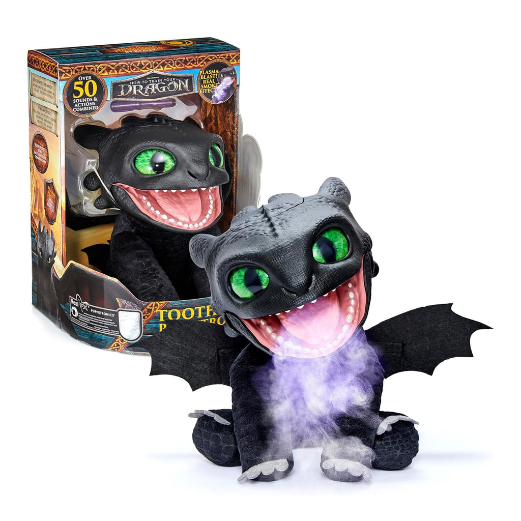 How To Train Your Dragon Puppetronic RealFX Interactive Figure - Toothless