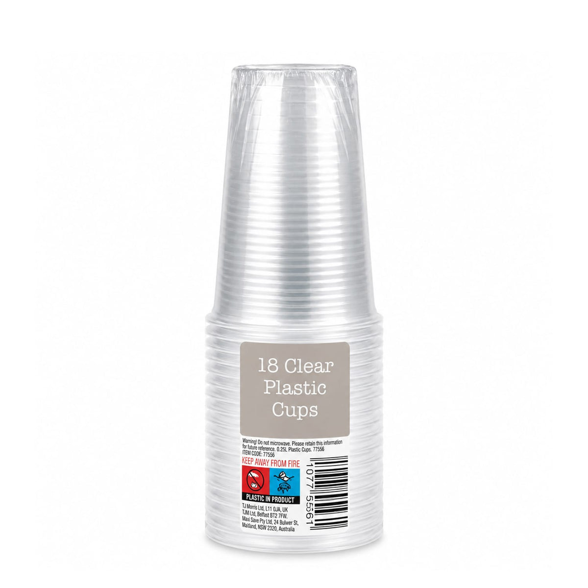 18 Plastic Cups