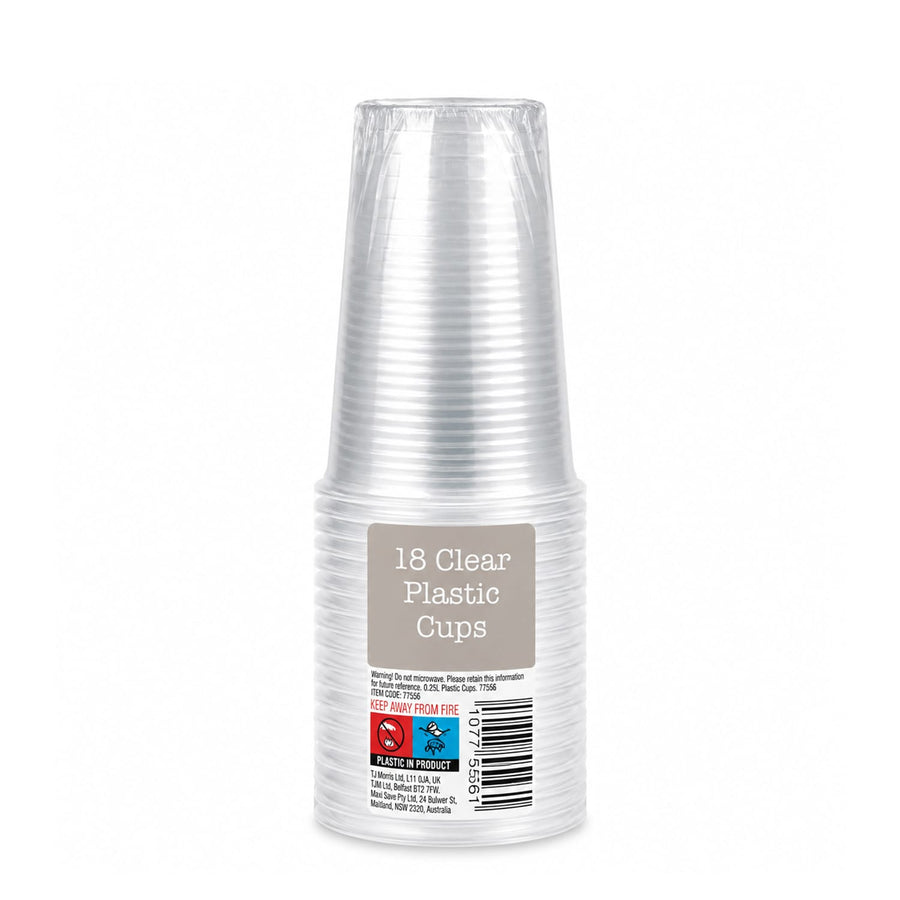 18 Plastic Cups