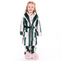 Originals Kids Pink & Green Striped Dressing Gown
